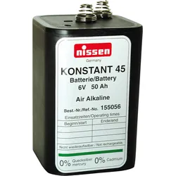 NISSEN 155056 - Blockbatterie Nissen KONSTANT 45, 6 V, 50 Ah