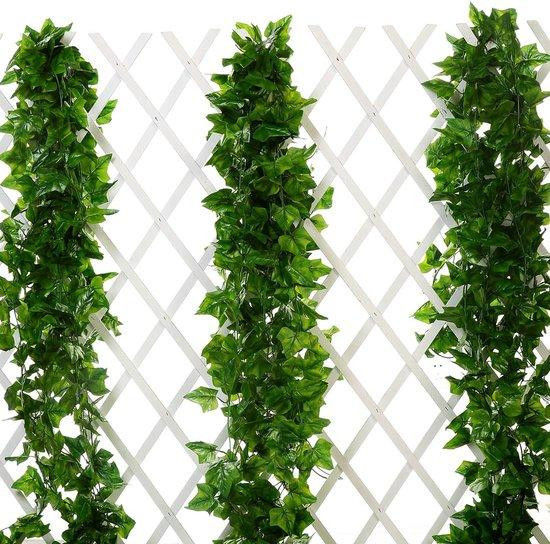 Unyqoos Kunstplant Efeurank, set van 5, groen, 2,5 meter lang