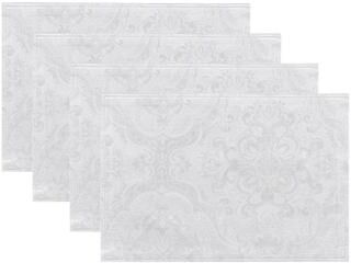 Porch & Den "Threadmade Pamela Damask Placemat (Set of 4) - 13""x19"""