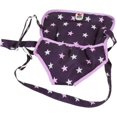 Puppen Bauchtrage CHIC2000 "Stars lila", lila (stars lila), Puppenausstattungen, KinderB:2cm H:25cm T:2cm, Polyester, B:2cm H:25cm T:2cm