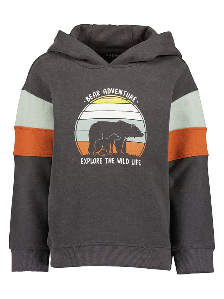 Blue Seven Hoodie in Anthrazit - 104