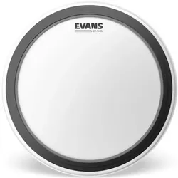Evans BD24EMADCW 24 Bassdrum Fell White Coated (Bassdrum), Drumhead, Weiss