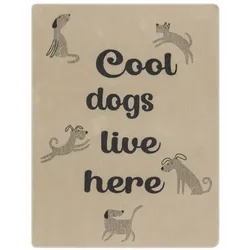 David Fussenegger Hundedecke 'cool dogs live here' 100 x 140 cm Natur- Beige
