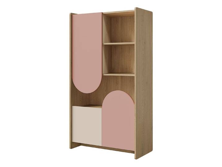 MIRJAN24 Regal Lexi 3D 07, mit drei Drehtüren, 84x40x151 cm