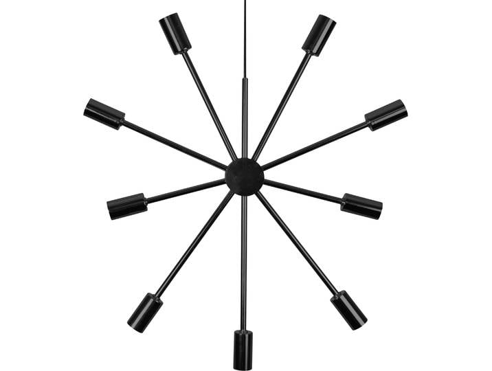Suspension PIX - 9 lumières - Douille E14 - Hauteur : 56 cm\, Longueur : 50 cm - Noir