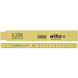 Wiha Gliedermaßstab Longlife 2 m metrisch, 10 Glieder - 27058