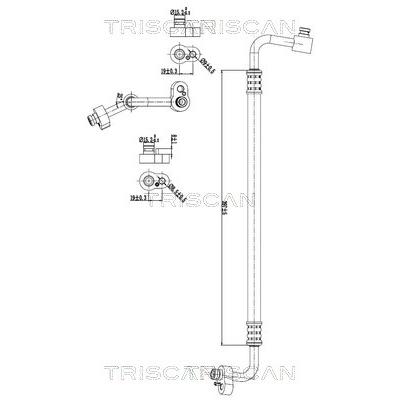 TRISCAN Hochdruck-/Niederdruckleitung, Klimaanlage 901029078 für VW