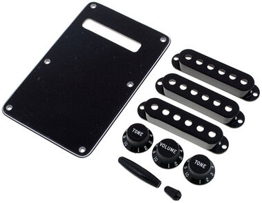 Fender Strat Accessory Kit Black Schwarz