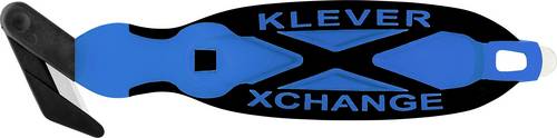 KLEVER KCJ-XC-30B XChange 30 Sicherheitsmesser Blau-Schwarz, 10St.