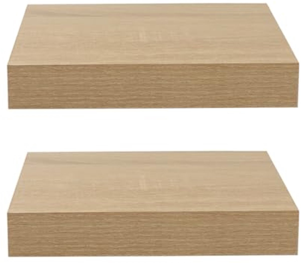 Zwevende wandplank gewassen eiken - Moderne wandplank voor decoratie en accessoires