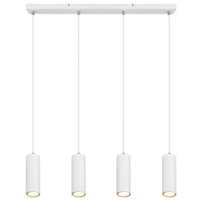 GLOBO LIGHTING Hängeleuchte "ROBBY", weiß, 4, H: 120cm, 1 Stk., Leuchten, Hängeleuchte, Metall, höhenverstellbar, GU10, Hängeleuchte