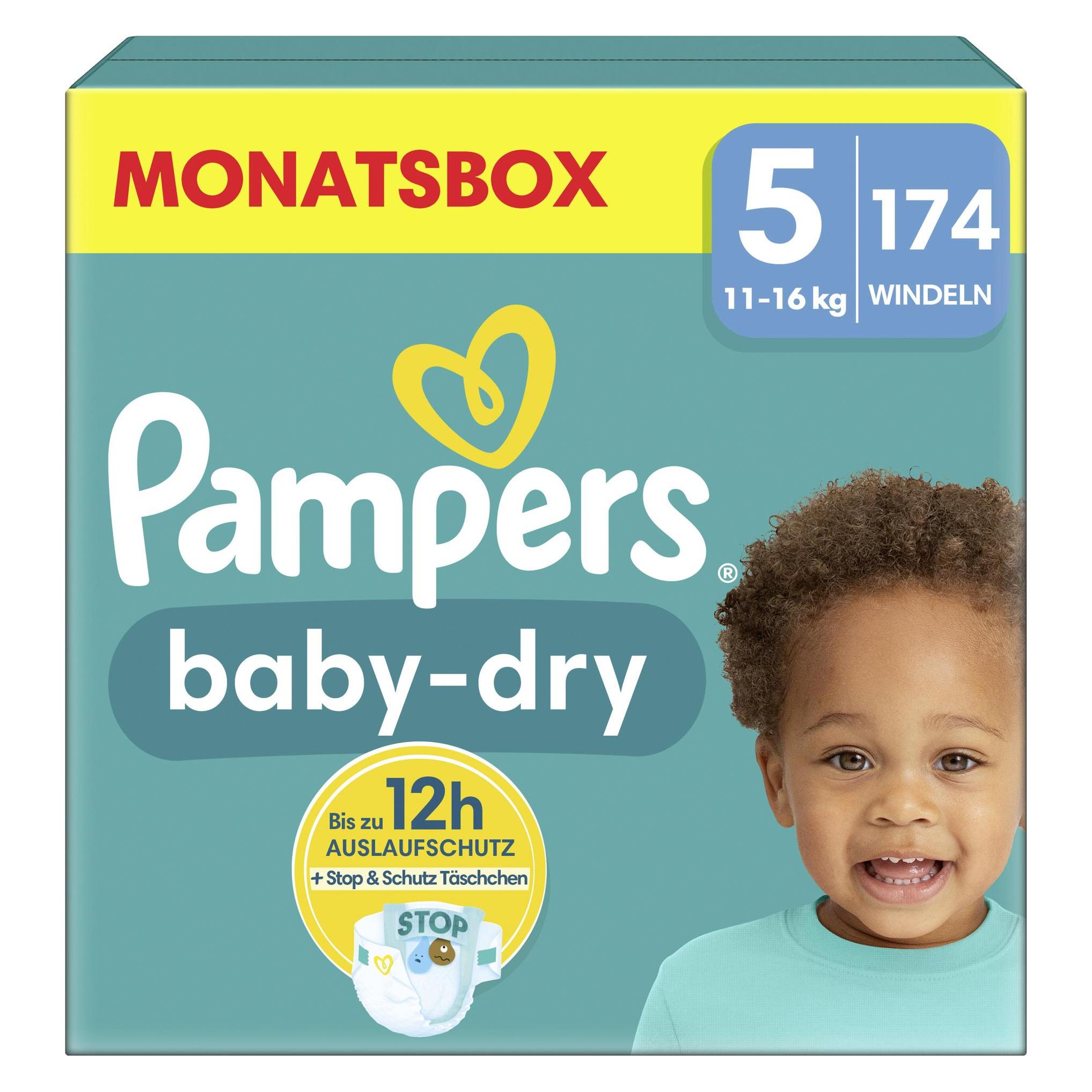 Pampers Baby-Dry (Gr. 5, Monatsbox, 174 Stk.) (8006540785089)