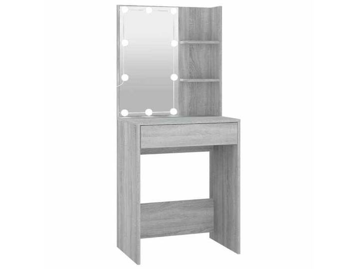 @FRENCH Coiffeuse avec LED sonoma gris 60x40x140cm 9467969