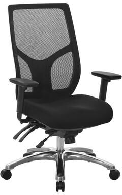 Office Star Products OSP ProGrid High-Back Chair with Multi-Function Control
