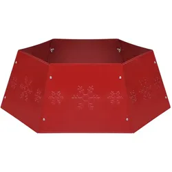 vidaXL Weihnachtsbaumrock Rot Ø68x25 cm