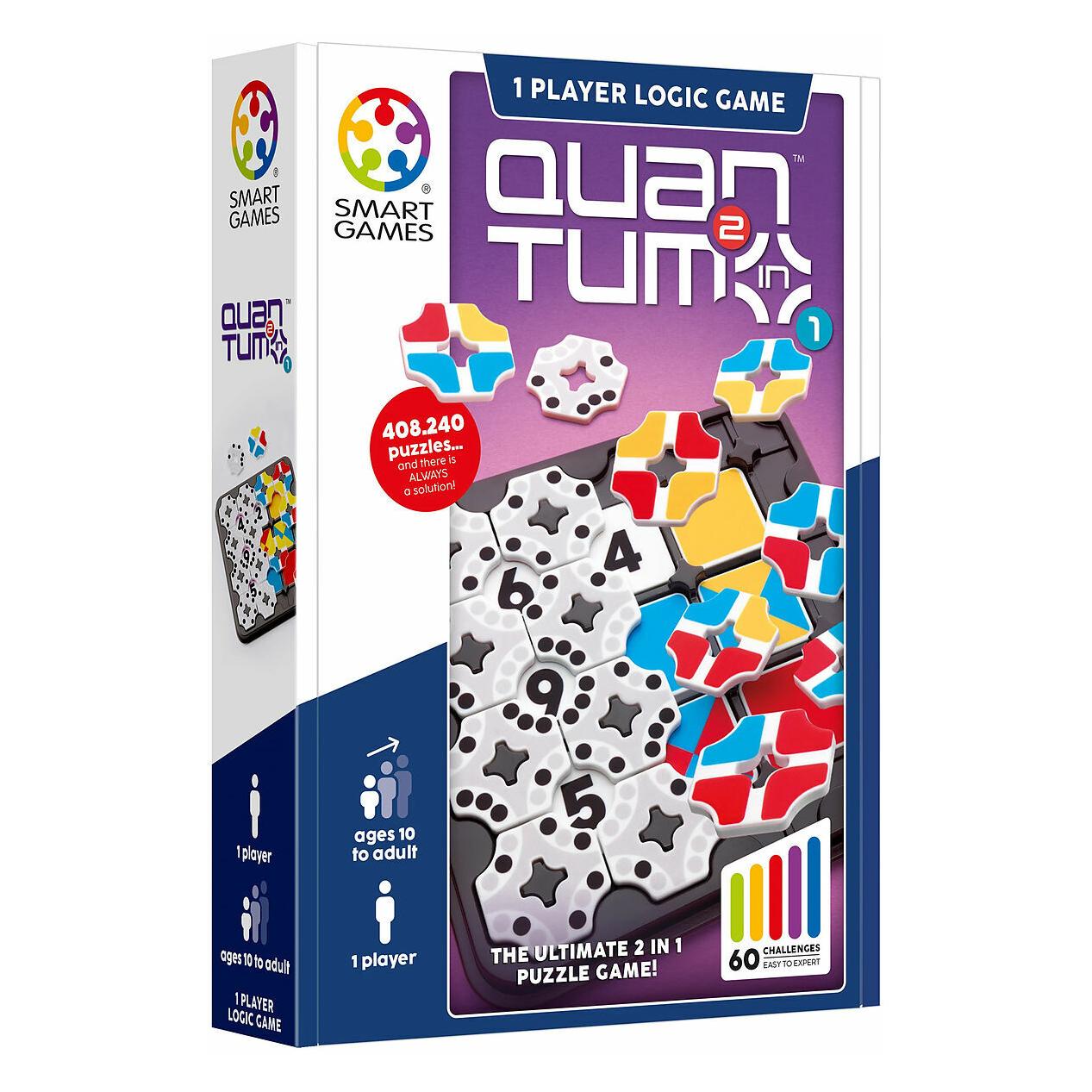 Smart Games Quantum - 2 in 1 puzzle (Deutsch, Englisch, Französisch, Italienisch, 1 Spieler) (SG 454)