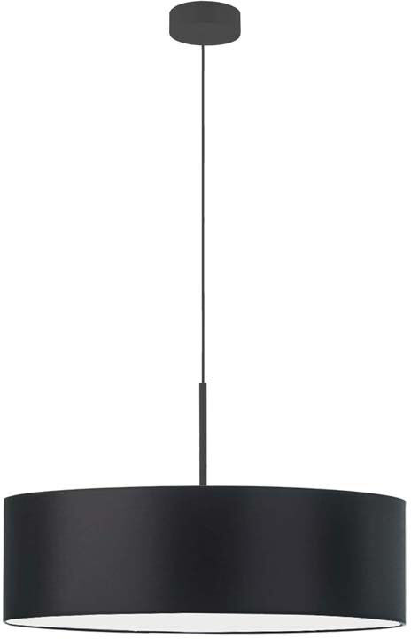 17 Stories Aubrionna 4 - Light Drum Pendant Black/Black