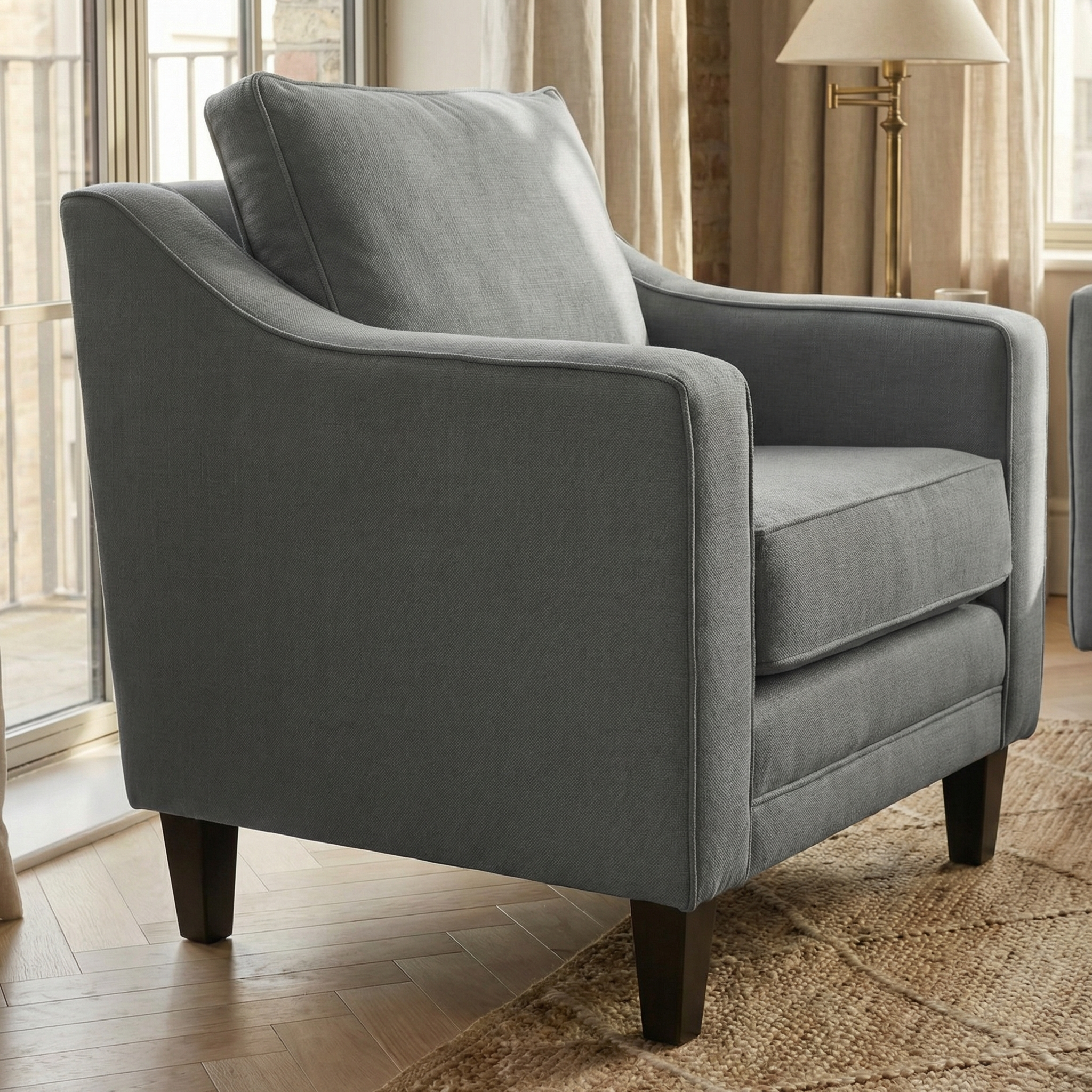 Sofa Style Wiltshire Armchair in Smoke Grey