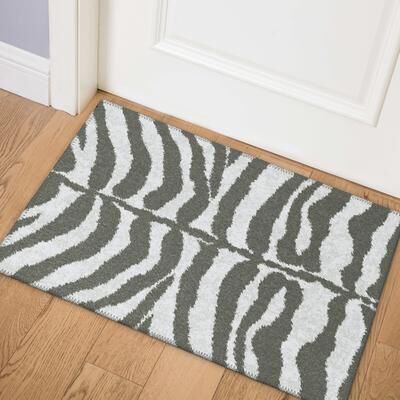 Addison Rugs Addison Indoor/ Outdoor Safari Zebra Animal Print Washable Area Rug
