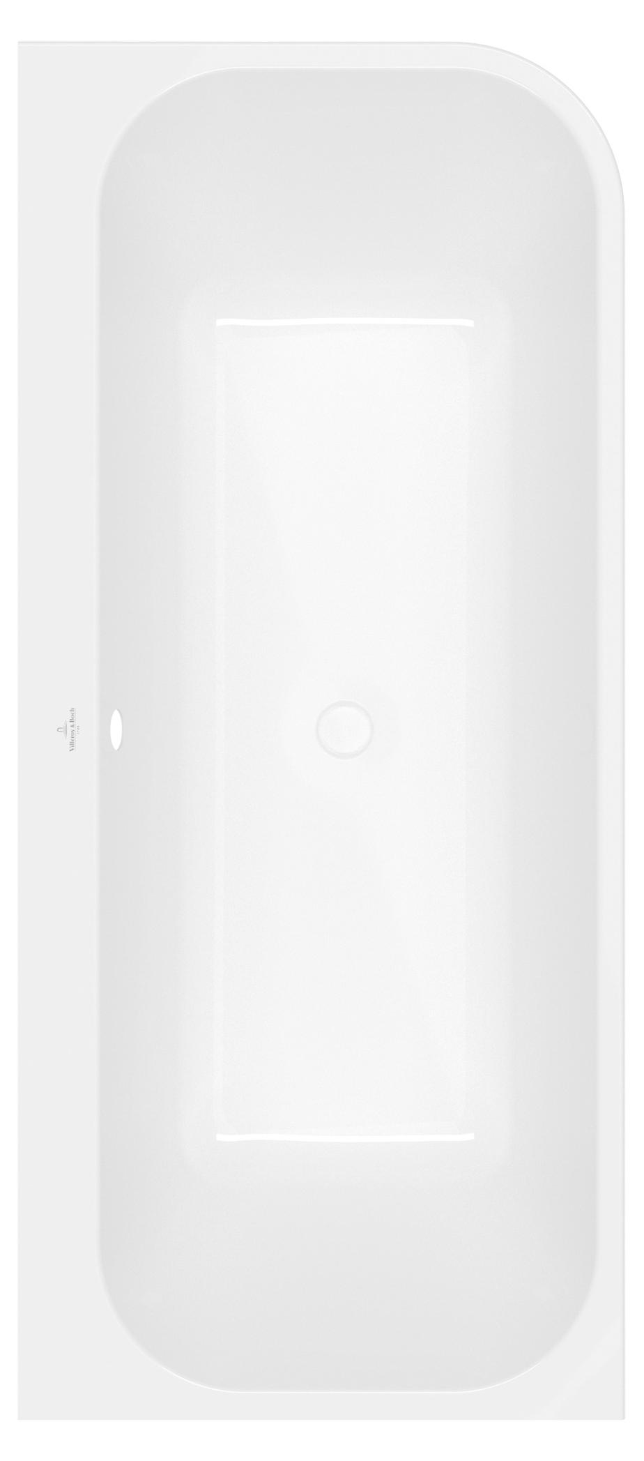 Villeroy & Boch Architectura Bad Asymmetrisch 180x80cm White Alpine