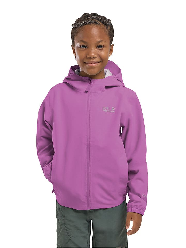 Jack Wolfskin Regenjacke "Flaze" in Lila - 140