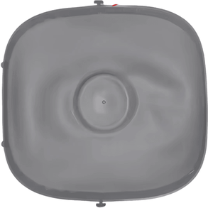 Inspire Curations CleanGuard Silicone Litter Box Floor Mat gray m