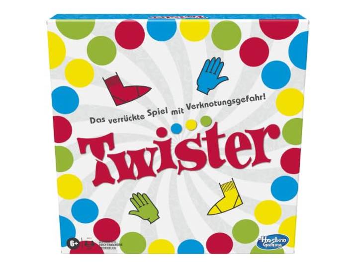 Twister-spel met Spinner's Choice en Air-bewegingen Partyspellen voor kinderen Actieve binnenspellen Leeftijd 6+ 2 of meer spelers Gezinsspellen - Duitse versie