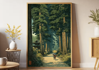 Inspire Picks Frameless Japanese Pine Tree Wall Art Zen Nature Poster Print For Calm Interiors 17 50x75cm No Frame