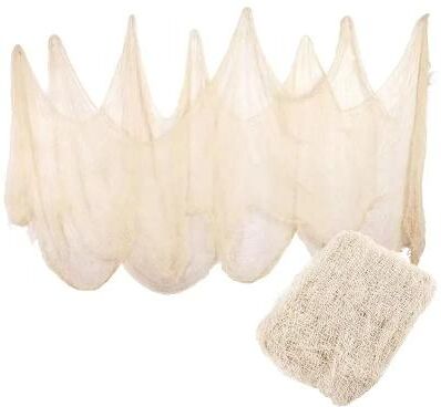 Uplift Picks Black Gauze Spider Web Halloween Decoration white 2 M