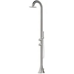 Sined Shower Moon Edelstahl 316l Gebürsteter Stahl Mit Flexiblem Duschkopf Silber