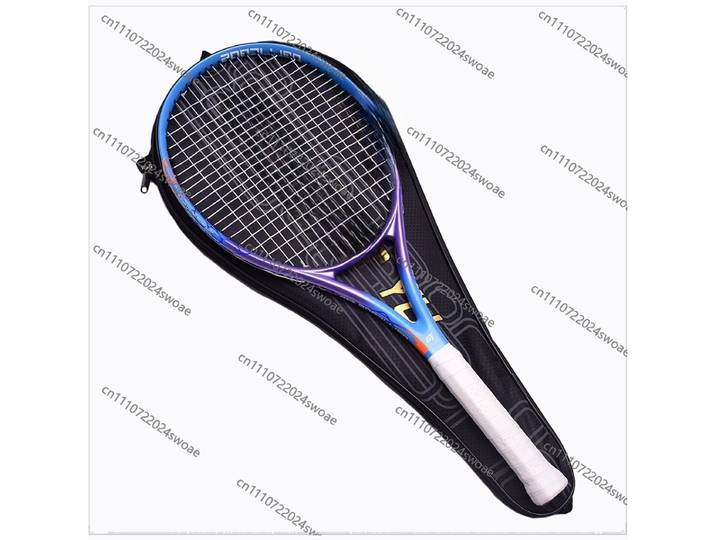 Raquette de tennis tout carbone, compétition adulte, raquette de tennis spéciale unisexe, raquette de tennis professionnelle pour un seul joueur