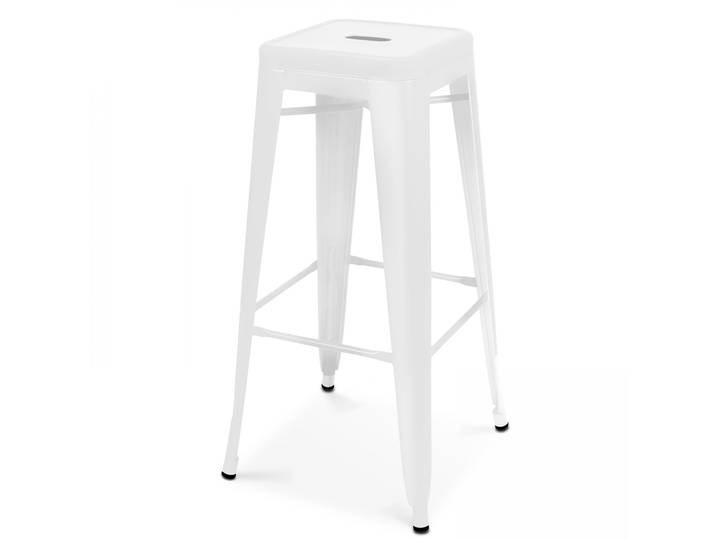 Oviala - Tabouret de bar extérieur en métal mat