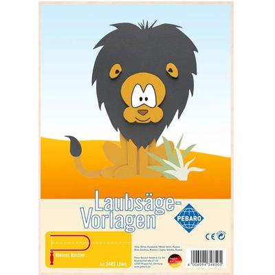PEBARO 348S - Laubsägevorlage Löwe, 1 Platte, Größe DIN A4