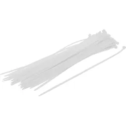 BGS DIY 80772 Sortiment Kabelbinder weiß 4,8 x 300mm 50 teilig