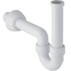 Geberit Siphon Röhrensiphon für Waschbecken, 1 1/4 Zoll, Kunststoff, weiß