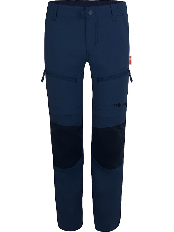 Trollkids Zipp-Off-Trekkinghose "Nordfjord" - Regular fit - in Dunkelblau - 116