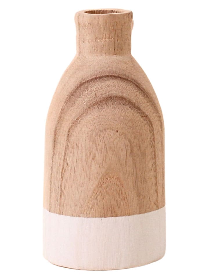 Ornami Vase "Zen" in Hellbraun - (H)20,5 x Ø 9,5 cm - onesize