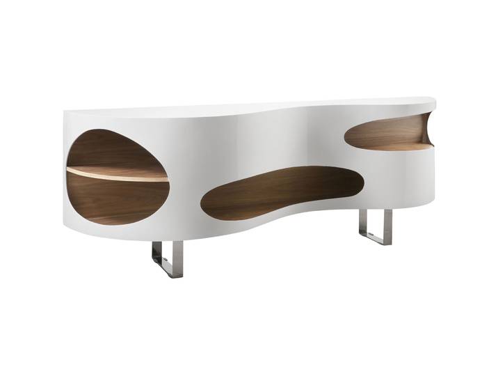 Sideboard Brick Weiss, Natur MDF B 200 H 60 cm