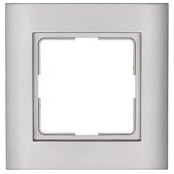 Kopp 402147064 Abdeckrahmen 1-fach Athenis stahl