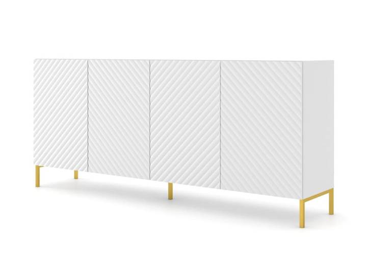 Commode effet bois Blanc