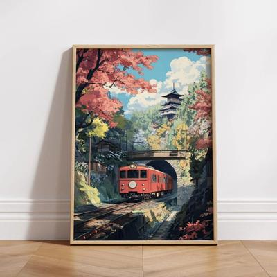 Uplift Picks Japanese Wall Art Tokyo Rainy Night Poster Cityscape Canvas Print For Modern Home Decor 19 50x75 Cm no Frame