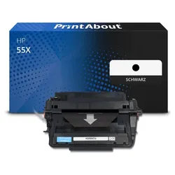Toner kompatibel mit HP 55X (CE255X) - Schwarz - Hohe Kapazität