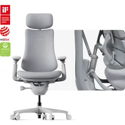 LiberNovo Omni und Omni Gen Dynamischer ergonomischer Stuhl - Omni 48cm / Basis-Set / Spacegrau
