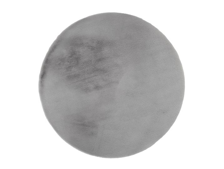 Hochflor-Teppich OCI DIE TEPPICHMARKE ROCKY SOFT, Fell Haptik , grau, H:35mm Ø:80cm, Polyester, Teppiche, Hochflor-Teppich, Kunstfell, weich, kuschelig, maschinell gewebt, Kaninchen Haptik