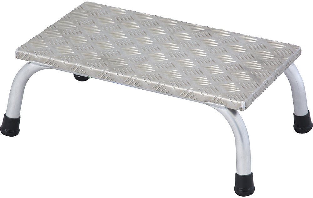 kaiserkraft STABILO Montagetritt, Aluminium-Riffelblechstufen, einseitig, 1 Stufe
