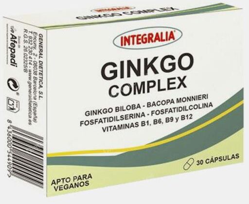 INTEGRALIA GINKGO COMPLEX C/ JUBA DE LEAO 30 CAPSULAS