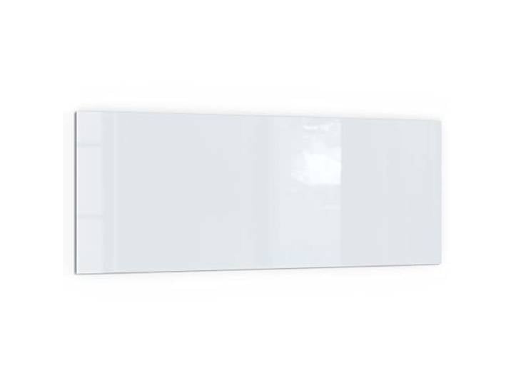 DEQORI Küchenrückwand Glas Unifarben - Hellgrau 125x50 cm Bad- oder Herd-Rückwand Herdblende Spritzschutz für Küche & Badezimmer moderne Deko für Fliesenspiegel