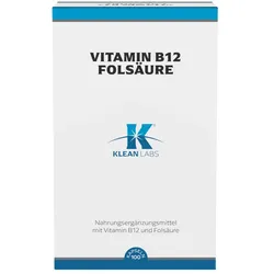 VITAMIN B12+FOLSÄURE KLEAN LABS Kapseln 100 St