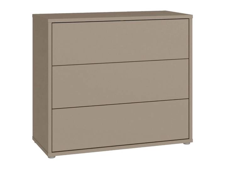 Carryhome Kommode, Taupe, Kunststoff, 3 Schublade(n) Schubladen, 95x83x42 cm, Typenauswahl, Beimöbel erhältlich, in verschiedenen Größen erhältlich, Wohnzimmer, Kommoden & Sideboards, Kommoden