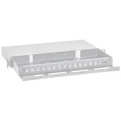Triton RAC-FO-X68-A1 - Ausziehbares 19" LWL-Gehäuse 1 HE 16x LC-D, Server Zubehör, Grau